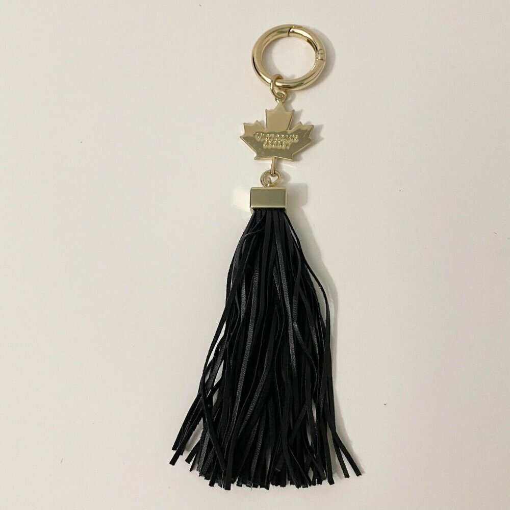 2015 Victorias Secret Keychain Purse Tag Tassel Canada Flag 8 Inch